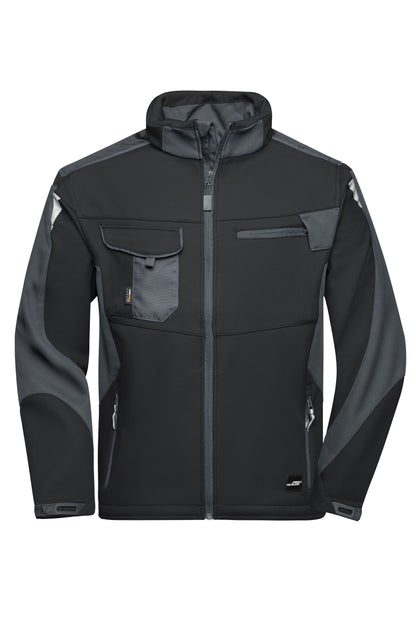 Workwear Softshell Jakke - Black/Carbon