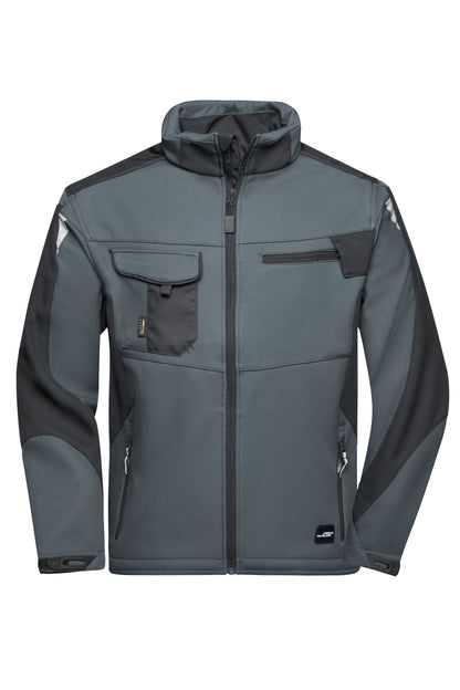 Workwear Softshell Jakke - Carbon/Black