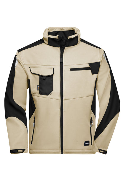 Workwear Softshell Jakke - Stone/Black
