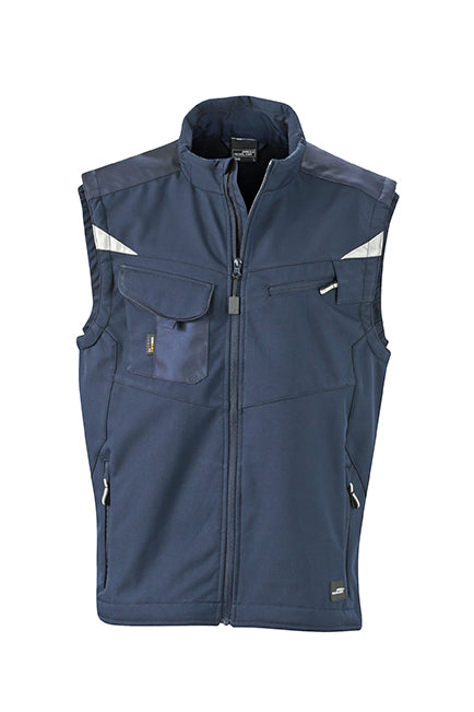 Workwear Softshell Vest - Navy/Navy
