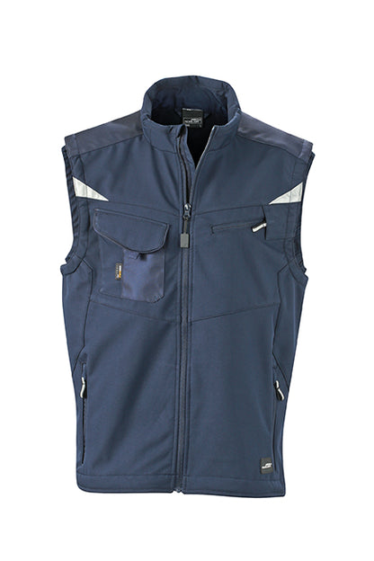 Workwear Softshell Vest - Navy/Navy