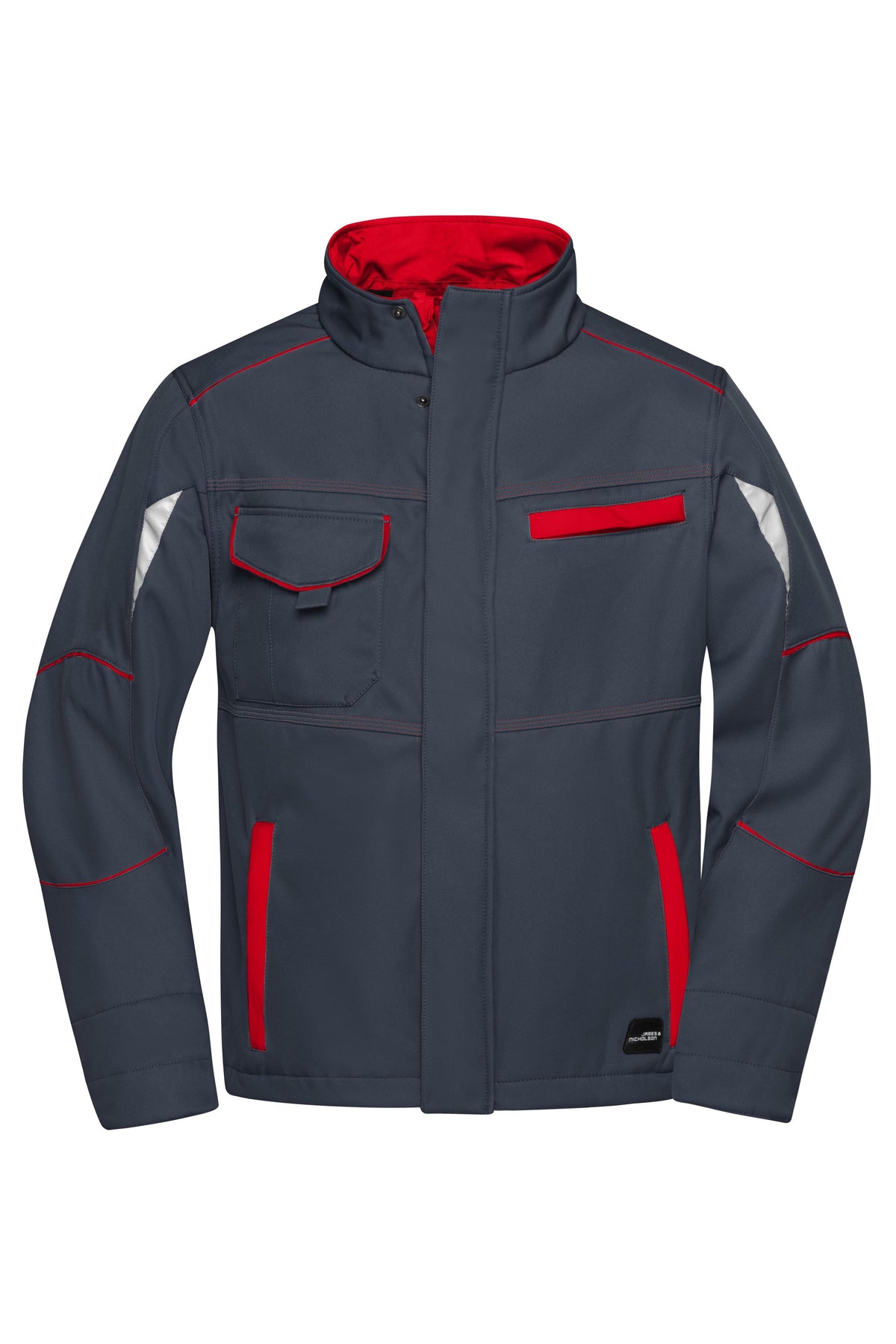 Workwear Softshell Jacket - L2 - Carbon/Red