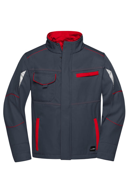 Workwear Softshell Jacket - L2 - Carbon/Red