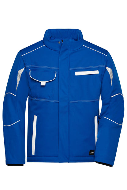 Workwear Softshell Padded Jack - Royal/White