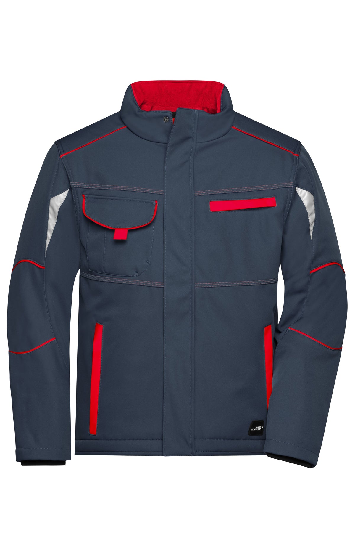 Workwear Softshell Padded Jack - Carbon/Red