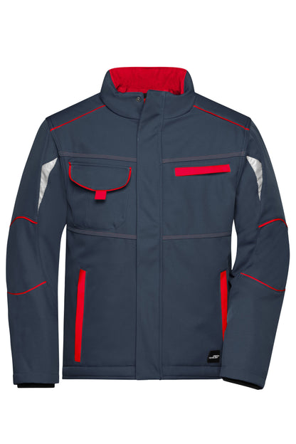 Workwear Softshell Padded Jack - Carbon/Red