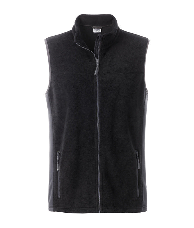 Men´s Workwear Fleece Vest - Black/Carbon