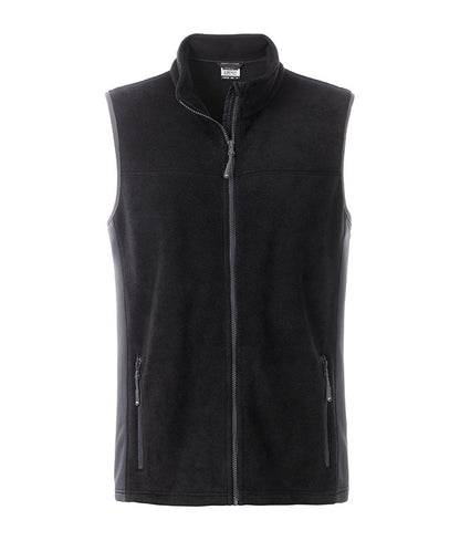 Men´s Workwear Fleece Vest - Black/Carbon