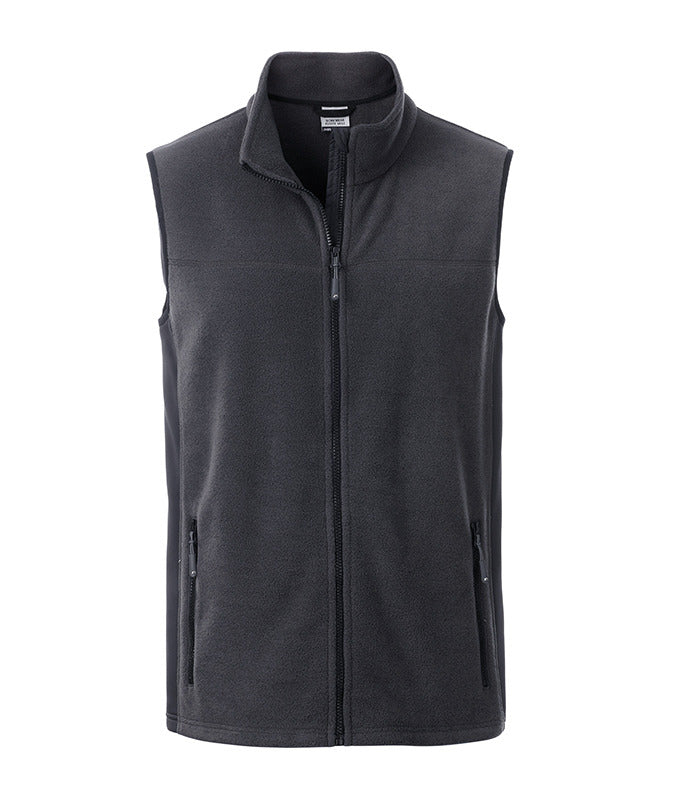 Men´s Workwear Fleece Vest - Carbon/Black