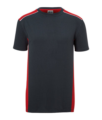 Men´s Workwear T-Shirt - Color - Carbon/Red