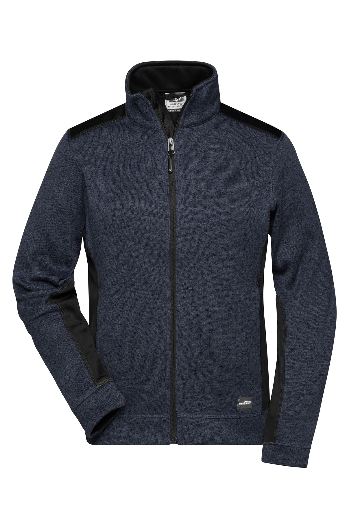 Ladies´ Knitted Workwear Fleec - Carbon-melange/Black