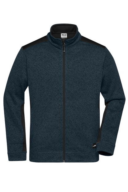 Men´s Knitted Workwear Fleece - Navy/Navy