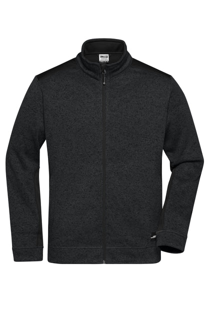 Men´s Knitted Workwear Fleece - Black/Black