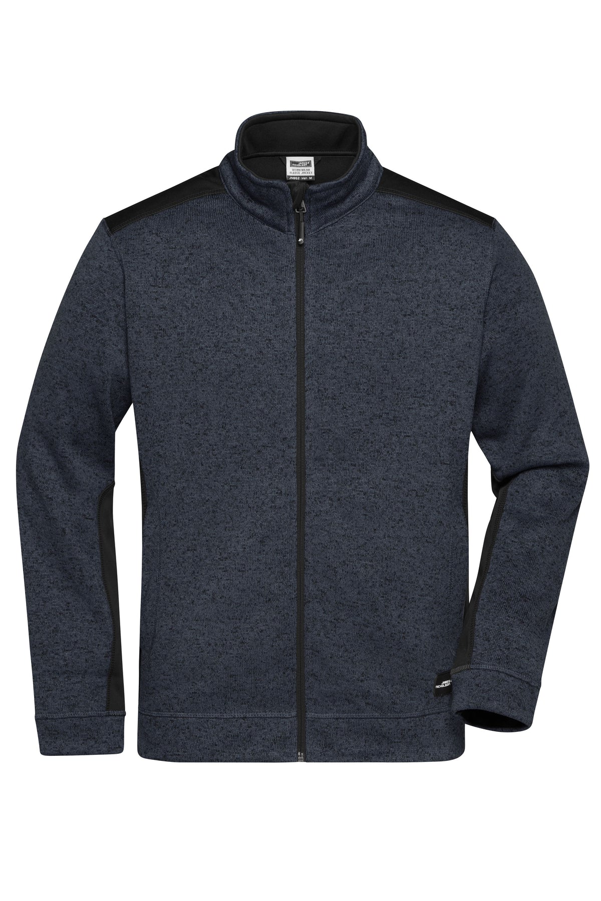 Men´s Knitted Workwear Fleece - Carbon-melange/Black