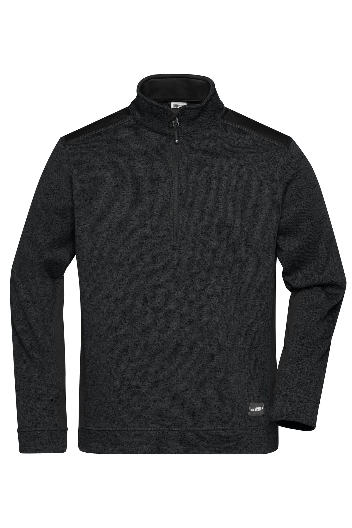Men´s Knitted Workwear Halfzip - Black/Black