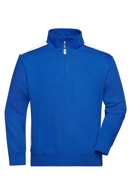 Workwear Halfzip Sweat - L2 - Royal/White