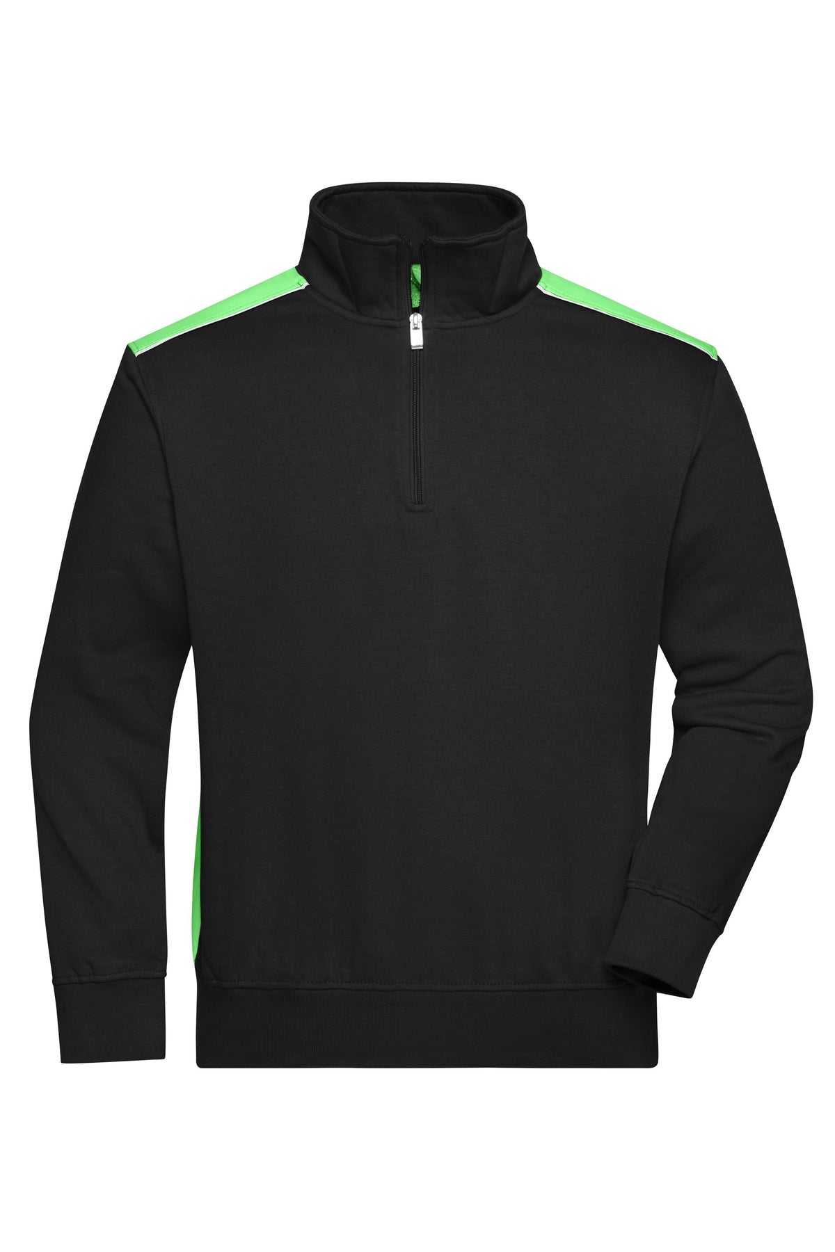 Workwear Halfzip Sweat - L2 - Black/lime green