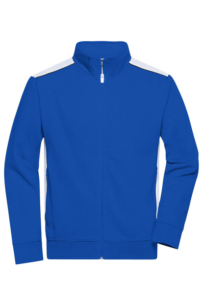 Men´s Workwear Sweat Jacket - Royal/White