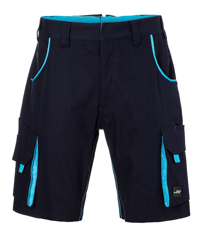 Workwear Bermudas - Level 2 - Navy/Turquoise