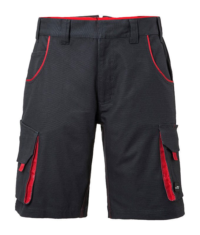 Workwear Bermudas - Level 2 - Carbon/Red