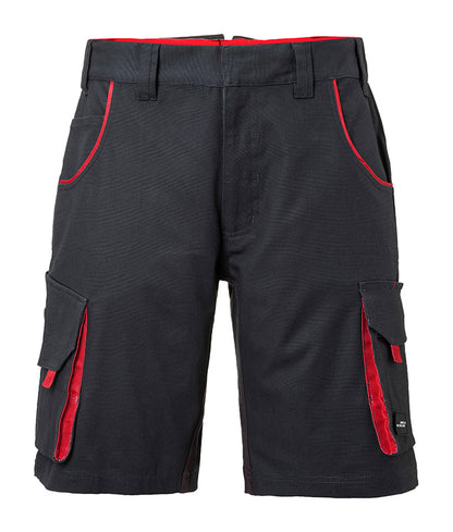 Workwear Bermudas - Level 2 - Carbon/Red