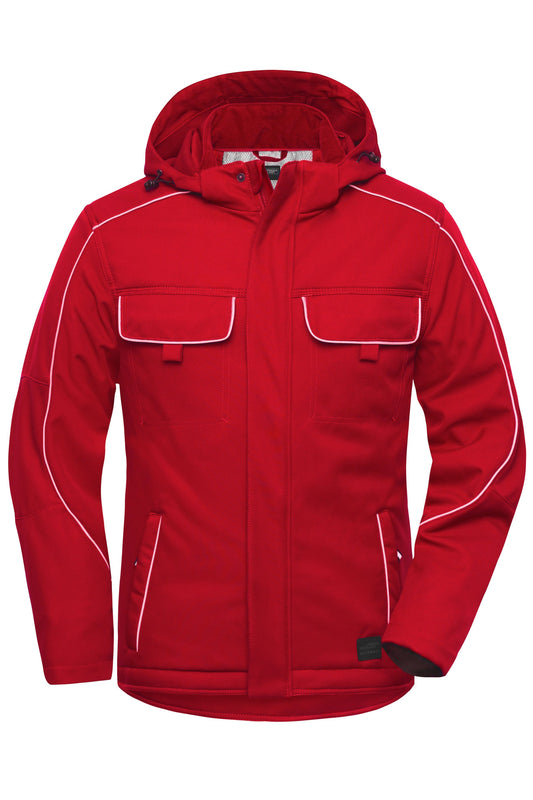 Workwear Softshell Padded Jack - Red
