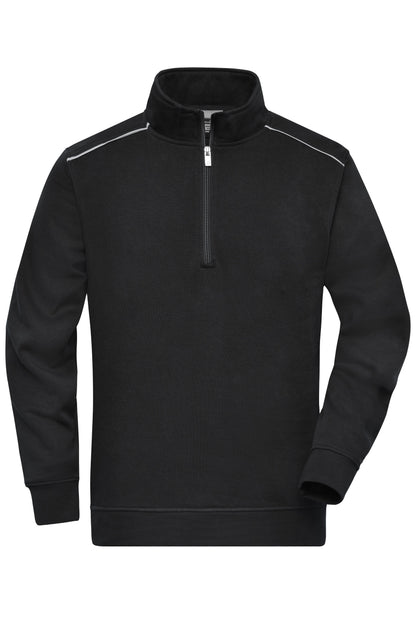 Workwear Half-Zip Sweat - SOLI - Black