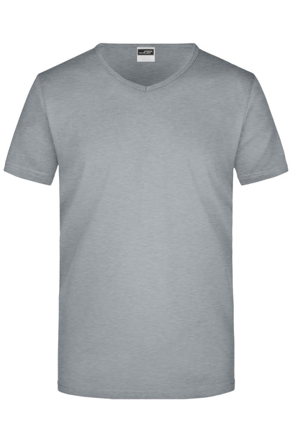Men’s Slim Fit V-T - Grey-Heather