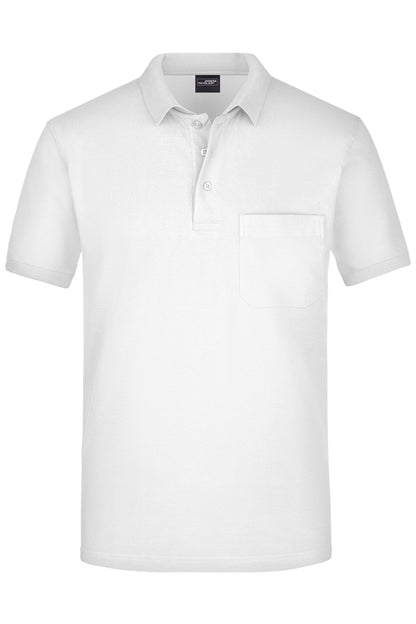 Men´s Polo Pocket - White