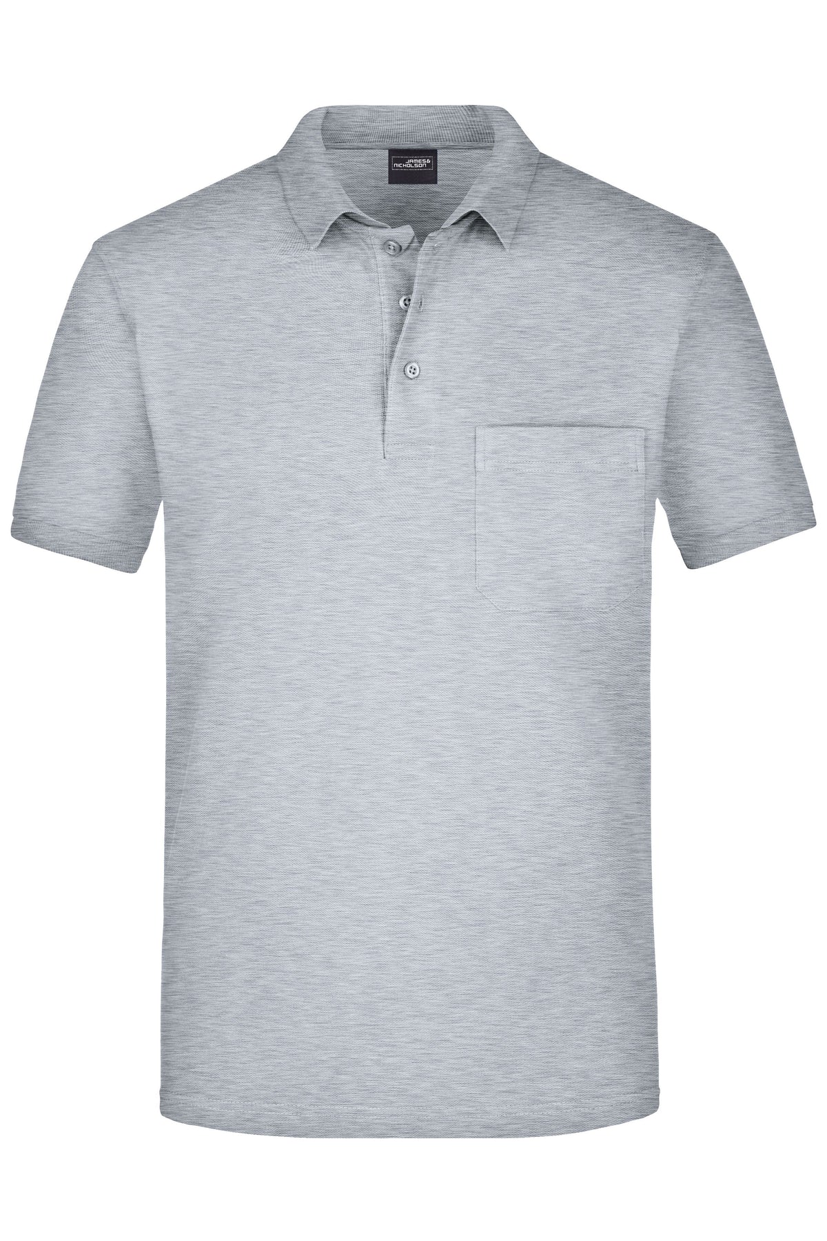 Men´s Polo Pocket - Grey-Heather