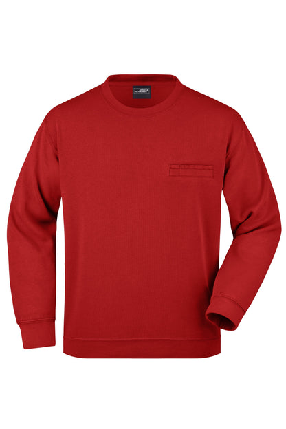 Men´s Round Sweat pocket - Red