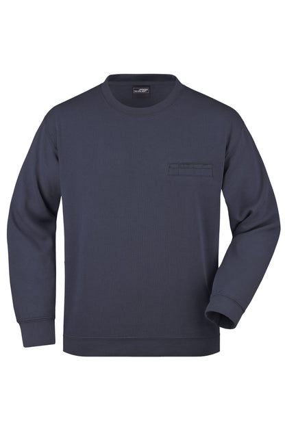 Men´s Round Sweat pocket - Navy