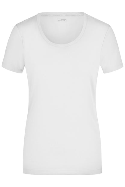 Ladies´Stretch Round-T - White