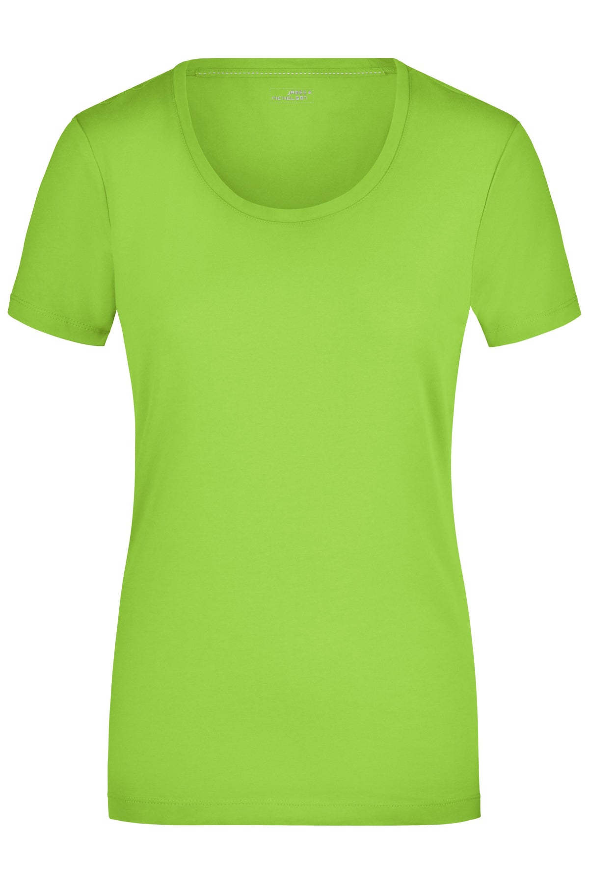 Ladies´Stretch Round-T - Lime-green