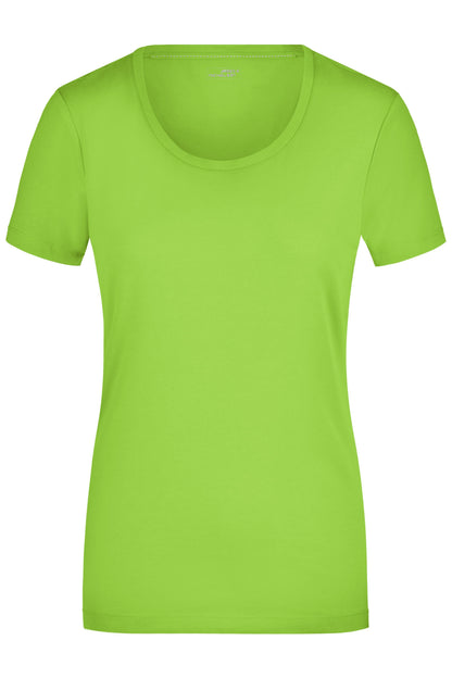 Ladies´Stretch Round-T - Lime-green