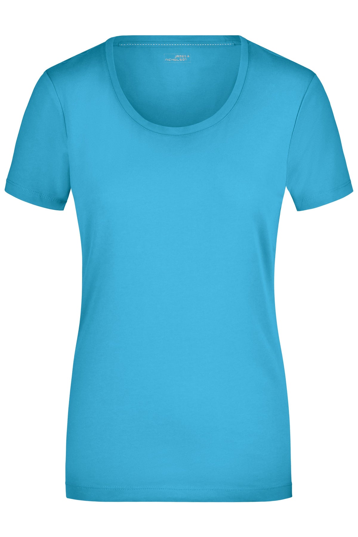 Ladies´Stretch Round-T - Turquoise