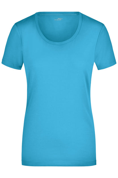 Ladies´Stretch Round-T - Turquoise