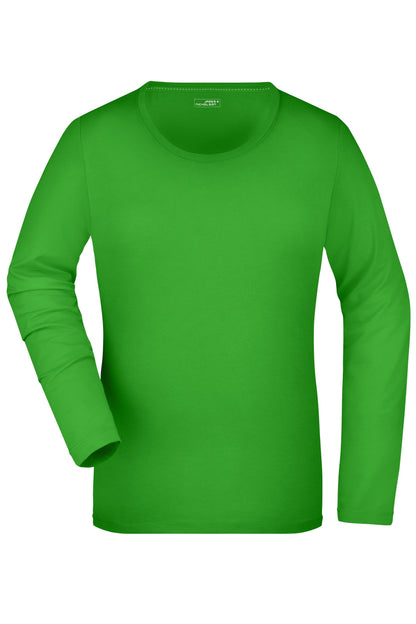 Ladies´Stretch Shirt LSL - Lime-green