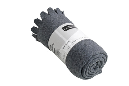 Fleece Blanket - Light Grey Melange