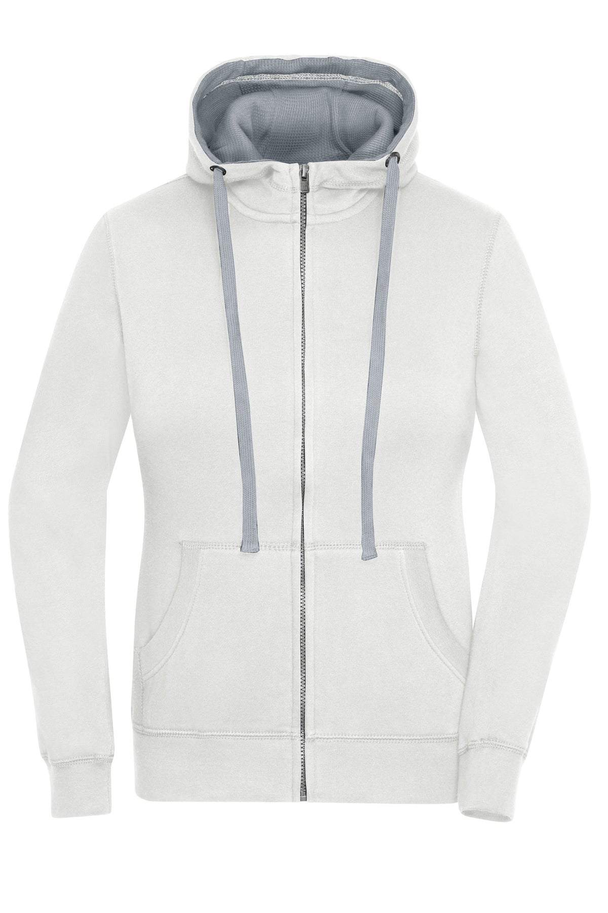 Ladie´s Lifestyle Zip-Hoody - Off White/Grey Heather