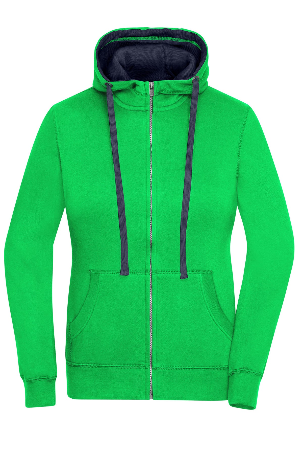 Ladie´s Lifestyle Zip-Hoody - Green/Navy