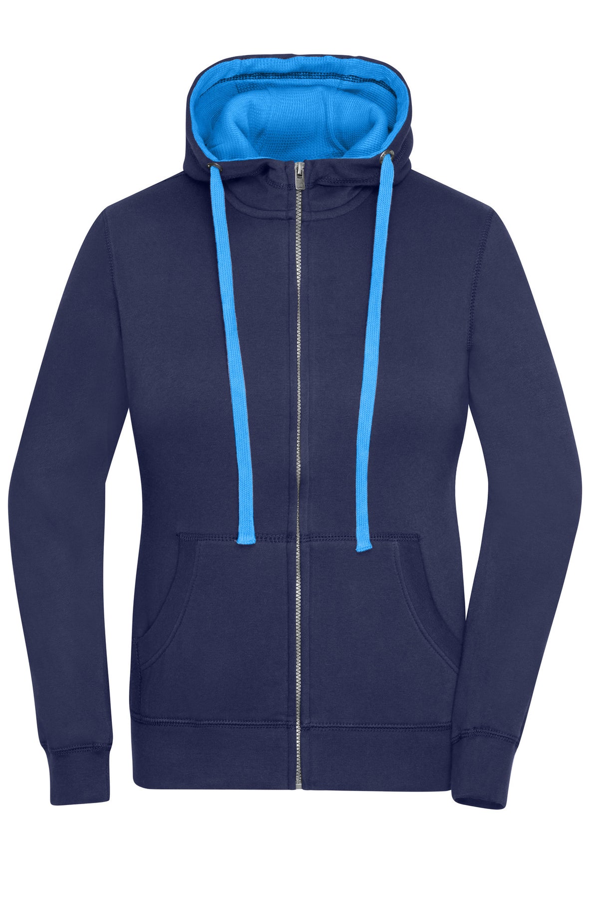 Ladie´s Lifestyle Zip-Hoody - Navy/Cobalt