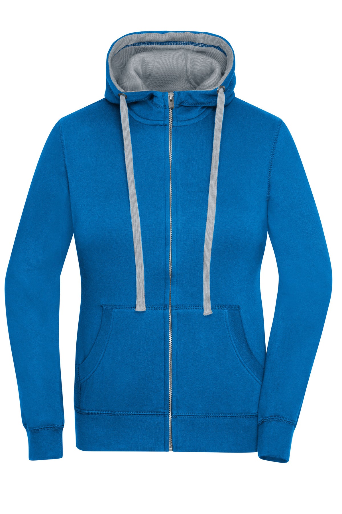 Ladie´s Lifestyle Zip-Hoody - Cobalt/Grey Heather