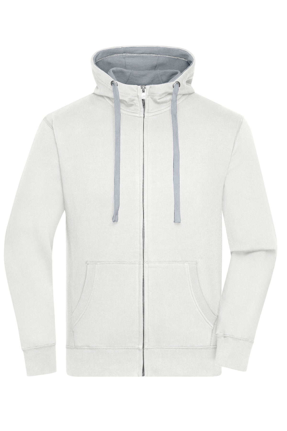 Men´s Lifestyle Zip-Hoody - Off White/Grey Heather