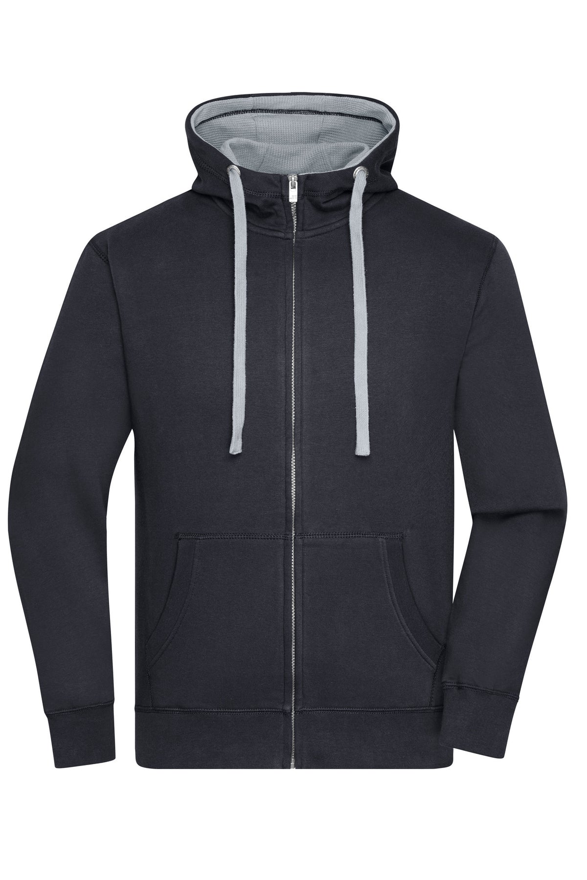 Men´s Lifestyle Zip-Hoody - Black/Grey Heather