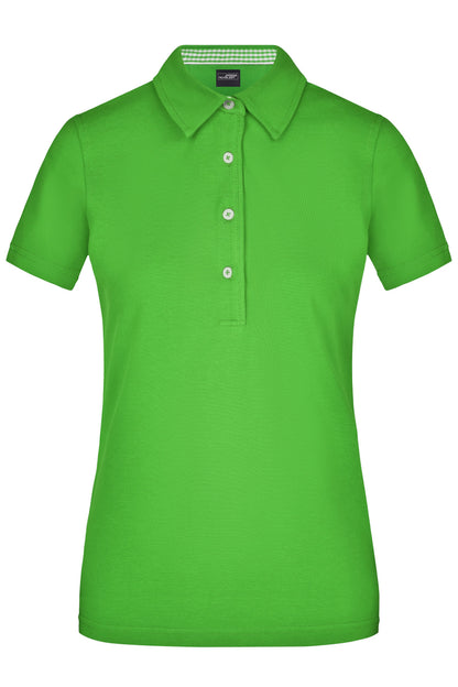 Women´s Plain Polo - Limegreen/Limegreen-White