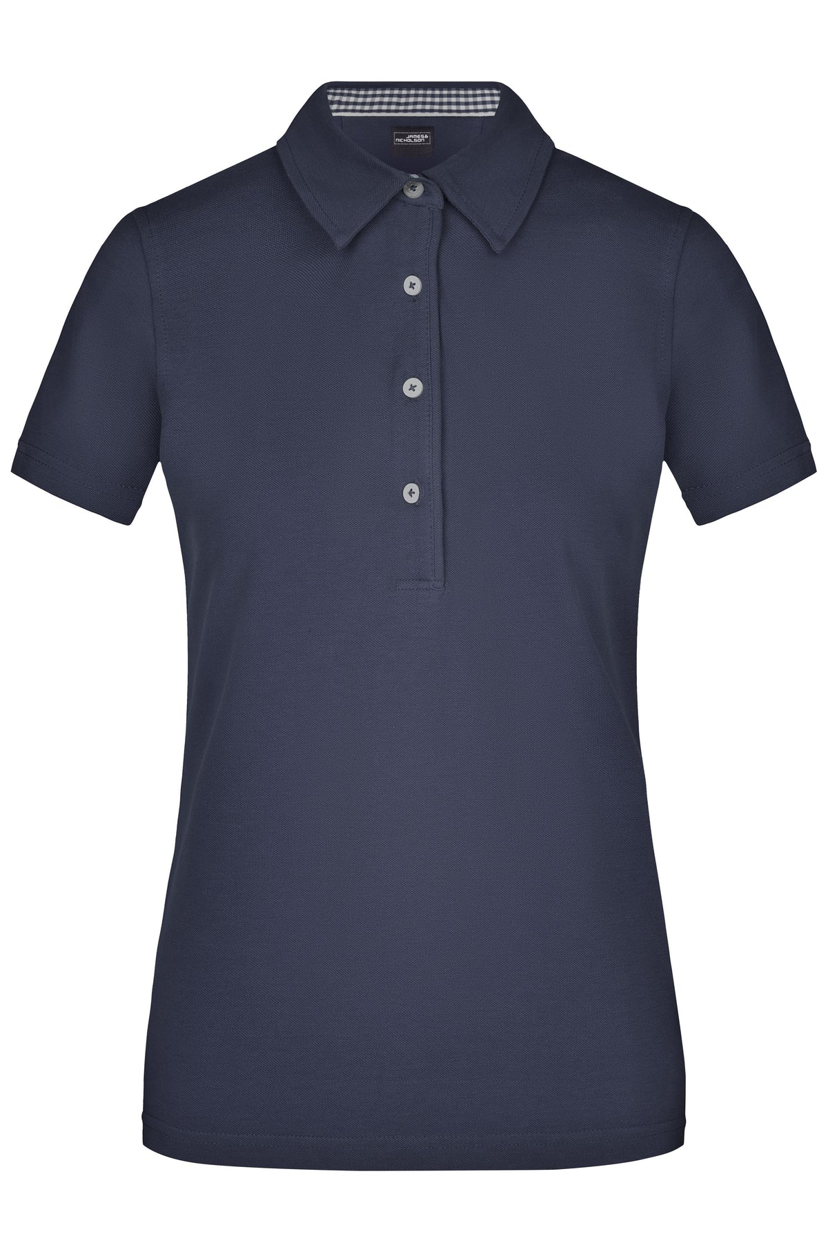 Women´s Plain Polo - Navy/Navy-White