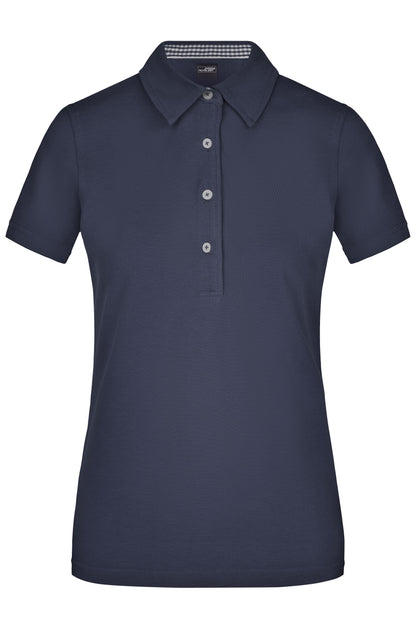 Women´s Plain Polo - Navy/Navy-White
