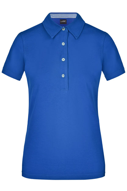 Women´s Plain Polo - Royal/Royal-White