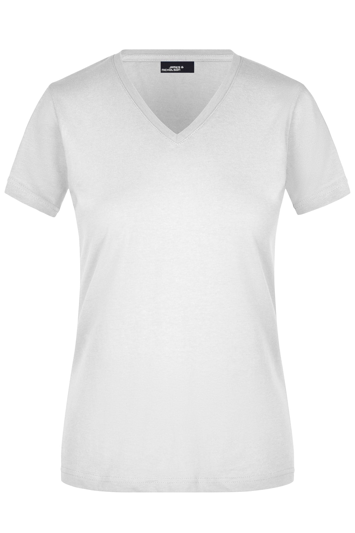 Ladie´s Slim Fit V-T - White